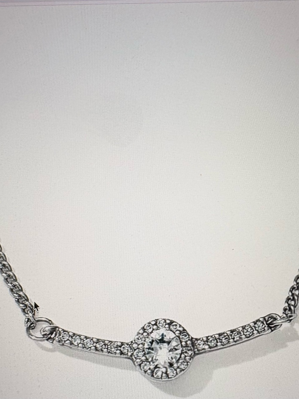 Brighton silver-tone "Ilumina" Crystal Bar Necklace - Elegant